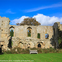 Buy canvas prints of Jervaulx Abbey Ruins by Louise Heusinkveld
