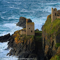 Buy canvas prints of Engine houses at Botallack, Cornwall by Louise Heusinkveld