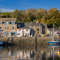 Buy canvas prints of The inner harbour at Padstow, Cornwall by Louise Heusinkveld