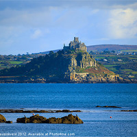 Buy canvas prints of St Michaels Mount, Cornwall by Louise Heusinkveld