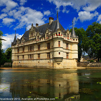 Buy canvas prints of Chateau of Azay-le-Rideau, France by Louise Heusinkveld