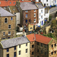 Buy canvas prints of The fishing village of Staithes, North Yorkshire by Louise Heusinkveld
