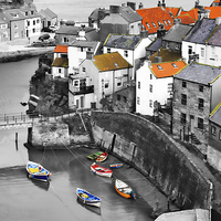 Buy canvas prints of Staithes by Louise Heusinkveld