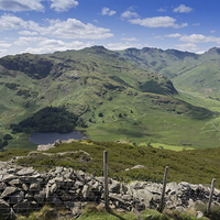 Buy canvas prints of Blea Tarn, and Wrynose Fell from Lingmoor Fell by Louise Heusinkveld