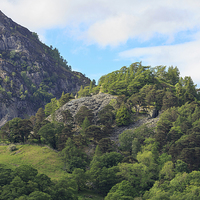 Buy canvas prints of Castle Crag, Borrowdale, Lake District, Cumbria by Louise Heusinkveld