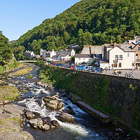 Buy canvas prints of Lyn Rivers, Lynmouth, Devon by Louise Heusinkveld