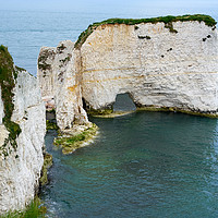 Buy canvas prints of Old Harry Rocks, Handfast Point, Jurassic Coast, D by Louise Heusinkveld