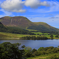 Buy canvas prints of Crummock Water, north end with Loweswater Fell in  by Louise Heusinkveld
