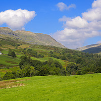 Buy canvas prints of Kirkstone Pass and Red Screes from Ambleside, Lake by Louise Heusinkveld