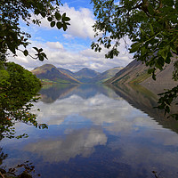 Buy canvas prints of Wast Water with Yewbarrow, Great Gable, and Lingme by Louise Heusinkveld