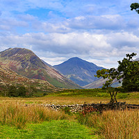 Buy canvas prints of Yewbarrow and Great Gable from Nether Wasdale, Lak by Louise Heusinkveld