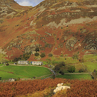 Buy canvas prints of Glenridding and The Rake, Lake District by Louise Heusinkveld