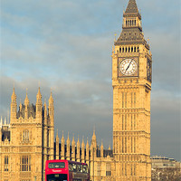 Buy canvas prints of Big Ben and Westminster Bridge I by Clarence Holmes