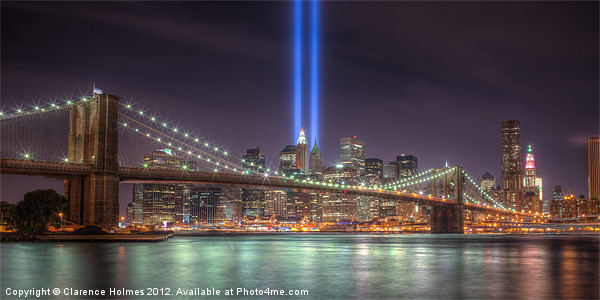 Tribute in Light II Framed Mounted Print by Clarence Holmes