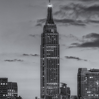 Buy canvas prints of Empire State Building Morning Twilight IV by Clarence Holmes