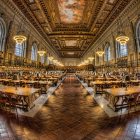Buy canvas prints of New York Public Library Main Reading Room VII by Clarence Holmes