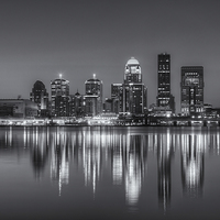 Buy canvas prints of Louisville Skyline Morning Twilight II by Clarence Holmes