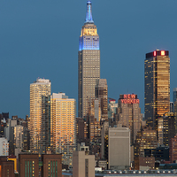 Buy canvas prints of Empire State Building at Twilight III by Clarence Holmes