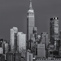 Buy canvas prints of Empire State Building at Twilight IV by Clarence Holmes