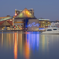 Buy canvas prints of Baltimore National Aquarium at Twilight I by Clarence Holmes