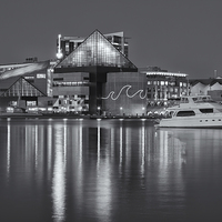 Buy canvas prints of Baltimore National Aquarium at Twilight II by Clarence Holmes