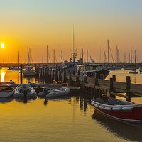 Buy canvas prints of Vineyard Haven Harbor Sunrise I by Clarence Holmes