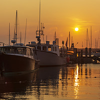 Buy canvas prints of Vineyard Haven Harbor Sunrise II by Clarence Holmes
