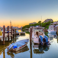 Buy canvas prints of Menemsha Basin Morning Twilight III by Clarence Holmes