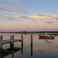 Buy canvas prints of Menemsha Creek at Dawn I by Clarence Holmes