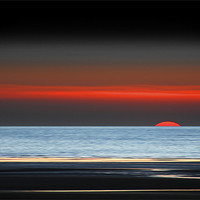 Buy canvas prints of minimalistic sunset by Robert Fielding