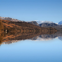 Buy canvas prints of Coniston winter reflection by Robert Fielding