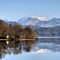 Buy canvas prints of coniston boat house by Robert Fielding