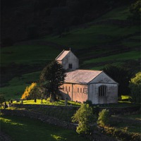Buy canvas prints of Kentmere Church by Robert Fielding