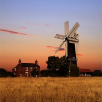 Buy canvas prints of Sibsey trader windmill by Robert Fielding