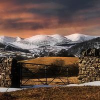 Buy canvas prints of Fells of the lakes by Robert Fielding