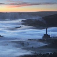 Buy canvas prints of Dawn over Castleton by Robert Fielding