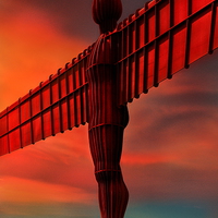 Buy canvas prints of Angel of the north  by Robert Fielding