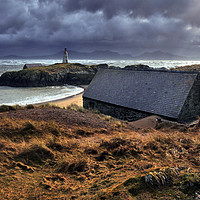 Buy canvas prints of Llandwyn Island boathouse by Robert Fielding