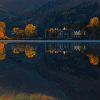 Buy canvas prints of Daffodil hotel reflection grasmere by Robert Fielding