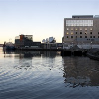 Buy canvas prints of Bergen dock at TV2 Norway by John Boekee