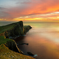 Buy canvas prints of Neist Point Sunset by Barry Maytum