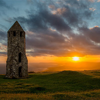 Buy canvas prints of St Catherines Down Isle of Wight by Barry Maytum