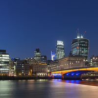 Buy canvas prints of London Bridge by Night by Barry Maytum