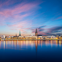 Buy canvas prints of Riga Skyline by Barry Maytum