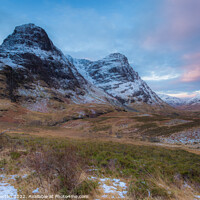 Buy canvas prints of Glen Coe After Sunrise by Angie Morton