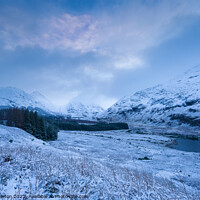 Buy canvas prints of Glen Etive View to Dalness by Angie Morton