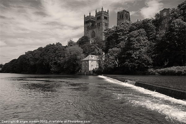 Durham Cathedral and the Mill Picture Board by Angie Morton