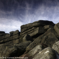 Buy canvas prints of Stanage Edge Rocks by Angie Morton