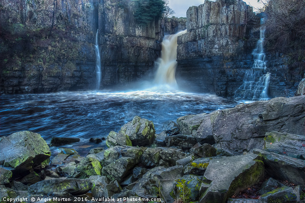 High Force Waterfalls Picture Board by Angie Morton