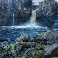 Buy canvas prints of High Force Waterfalls by Angie Morton